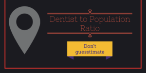 Dentist to population ratio