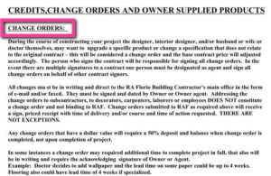 Dental Office Construction - Change Orders