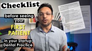 First Patient Checklist for Dental Startup Office