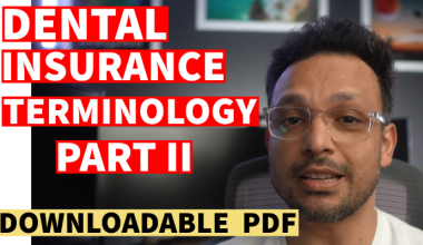 Dental Insurance Terminology - Part II